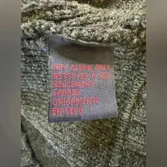 Rare Vintage Y2K 90s Ralph Ralph Lauren Lambs Wool Quilted Ribbed Winter Sweater - Picture 6 of 8